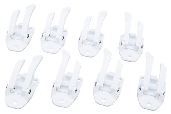 FLY RACING - BUCKLE/LEVER KIT ADULT 07-15 WHITE 8/PC - Image 1