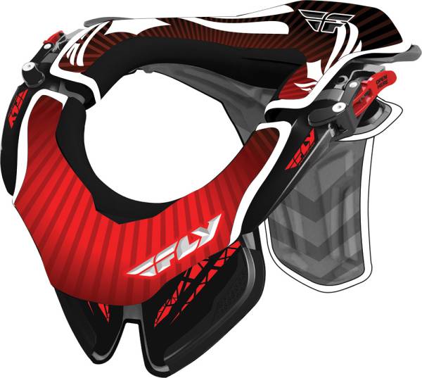 FLY RACING - PODIUM NECK BRACE RED/BLACK S/M - Image 1