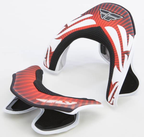 FLY RACING - PODIUM NECK BRACE PAD KIT (RED/WHITE) - Image 1