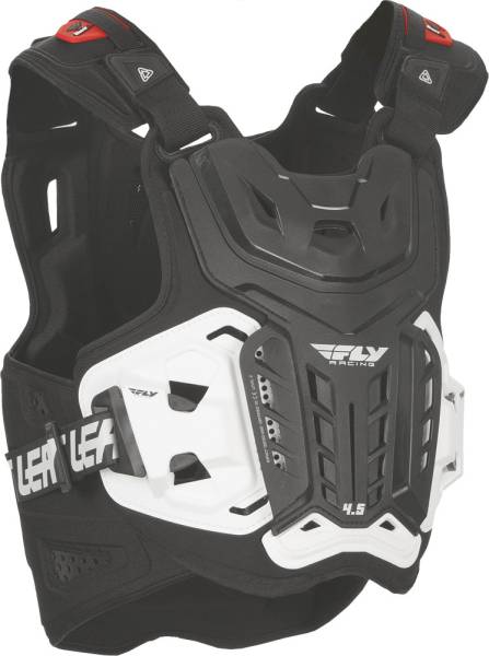 FLY RACING - 4.5 CHEST PROTECTOR BLACK ADULT - Image 1