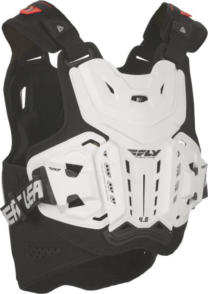 FLY RACING - 4.5 CHEST PROTECTOR WHITE ADULT - Image 1