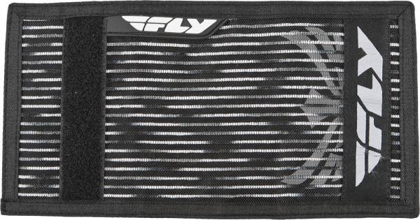 FLY RACING - NYLON WALLET BLACK/WHITE STRIPES - Image 1