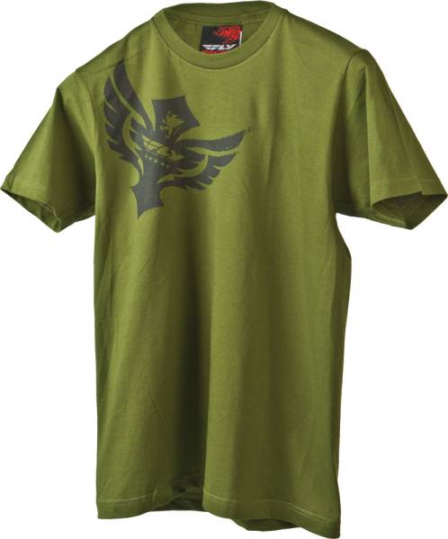 FLY RACING - TEE BADGE OLIVE SM - Image 1