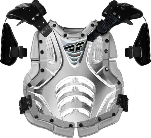 FLY RACING - CONVERTIBLE II ROOST GUARD CLEAR/SILVER ADULT - Image 1