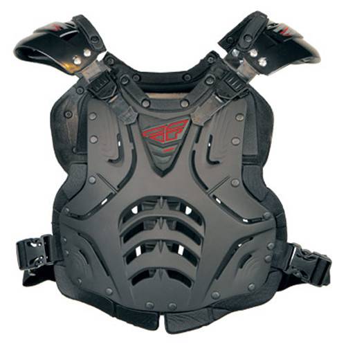 FLY RACING - CONVERTIBLE II ROOST GUARD MATTE BLACK ADULT - Image 1