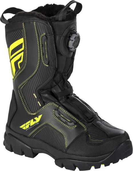 FLY RACING - MARKER BOA BOOTS BLACK/HI-VIS SZ 07 - Image 1