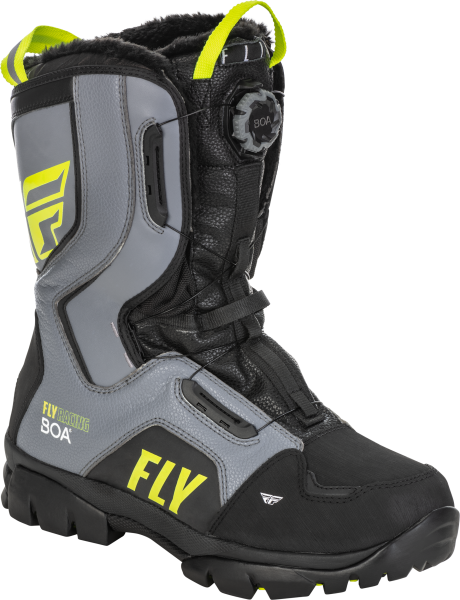 FLY RACING - MARKER BOA BOOT BLACK/GREY/HI-VIS SZ 06 - Image 1