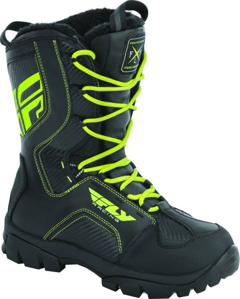 FLY RACING - MARKER BOOTS BLACK/HI-VIS SZ 07 - Image 1