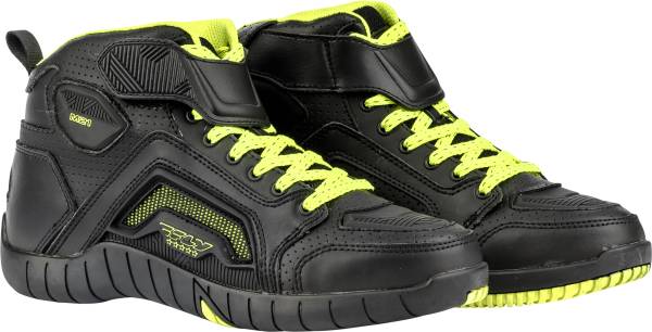 FLY RACING - M21 RIDING SHOES BLACK/HI-VIS SZ 07 - Image 1