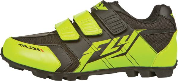 FLY RACING - TALON II SHOES BLACK/HI-VIS SZ Y13 - Image 1