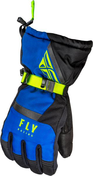 FLY RACING - CASCADE GLOVES BLACK/BLUE/HI-VIS 2X - Image 1