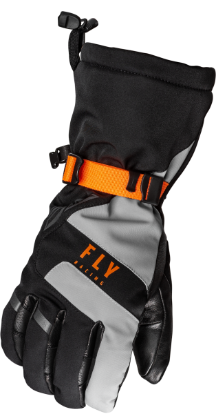 FLY RACING - HIGHLAND GLOVES BLACK/GREY/ORANGE XS - Image 1