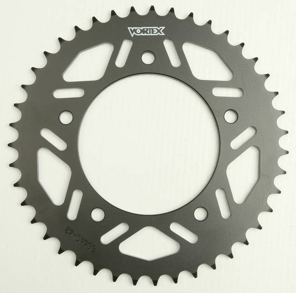 VORTEX - REAR SPROCKET STEEL 43T-520 BLACK YAM - Image 1