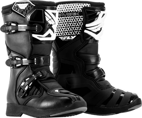 FLY RACING - YOUTH MAVERIK BOOTS BLACK SZ 01 - Image 1