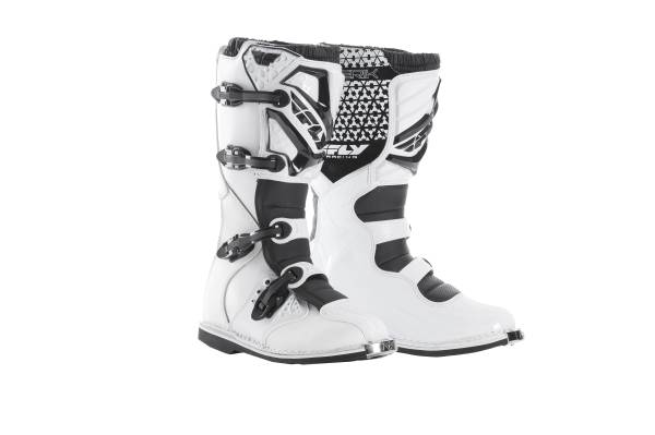 FLY RACING - MAVERIK MX BOOTS WHITE/BLACK SZ 07 - Image 1