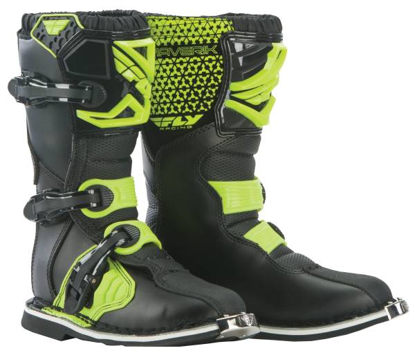 FLY RACING - MAVERIK MX BOOTS HI-VIS/BLACK SZ 01 - Image 1