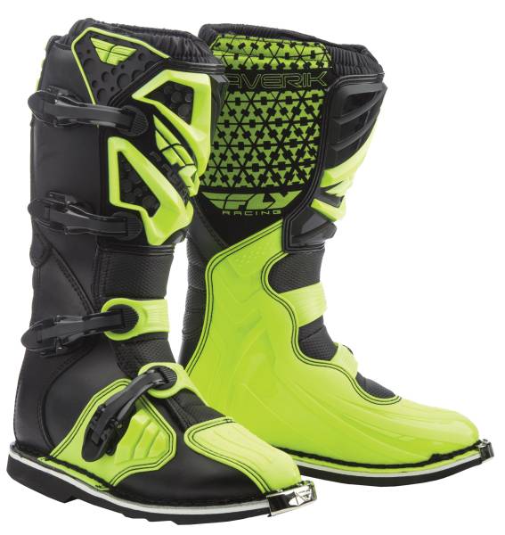 FLY RACING - MAVERIK MX BOOTS HI-VIS/BLACK SZ 07 - Image 1