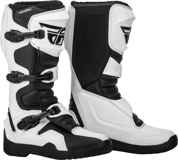 FLY RACING - MAVERIK BOOTS WHITE/BLACK SZ 07 - Image 1