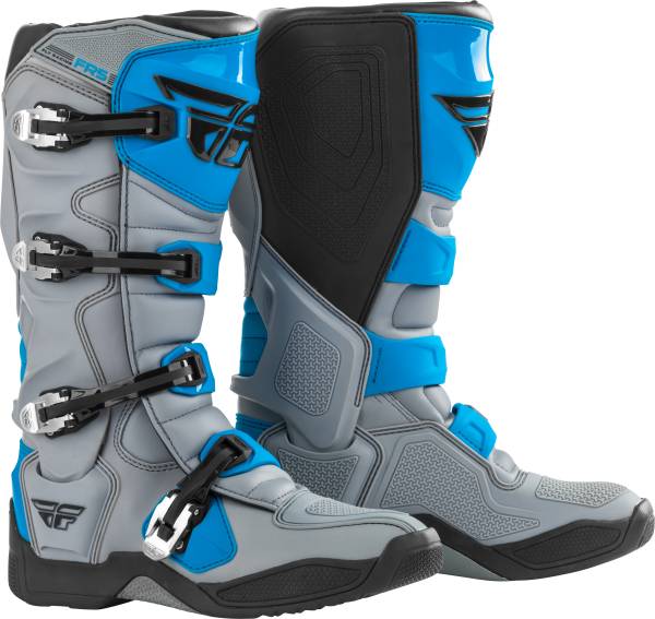 FLY RACING - FR5 BOOTS GREY/BLUE SZ 09 - Image 1