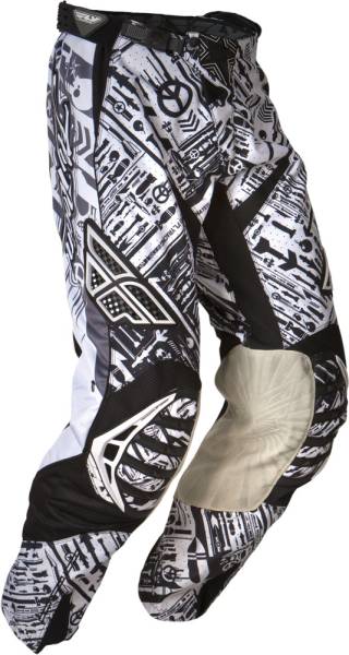 FLY RACING - EVOLUTION RACE PANT BLACK/WHIT E SZ 30 - Image 1