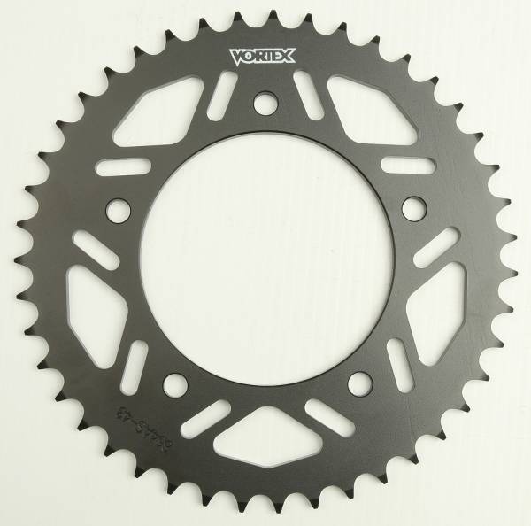 VORTEX - REAR SPROCKET STEEL 43T-520 BLK YAM - Image 1