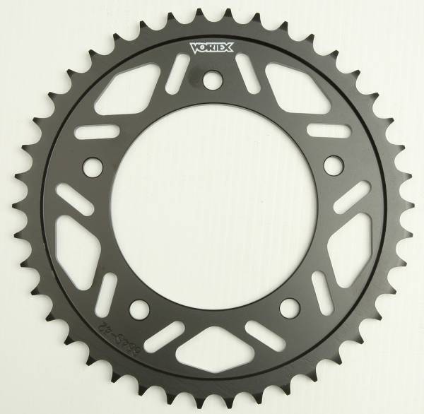 VORTEX - REAR SPROCKET STEEL 42T-525 BLK YAM - Image 1