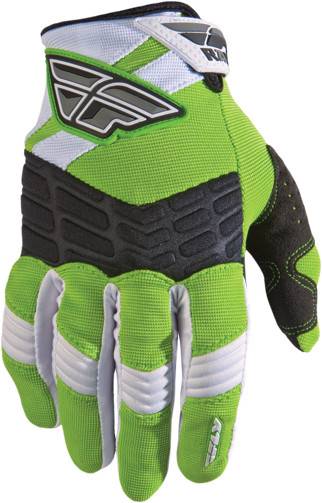 FLY RACING - F-16 GLOVES GREEN/WHITE SZ 5 - Image 1