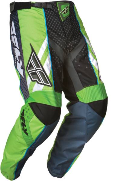 FLY RACING - F-16 RACE PANT GREEN/BLACK SZ 28 - Image 1