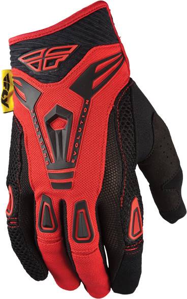 FLY RACING - EVOLUTION GLOVES RED/BLACK SZ 8 - Image 1