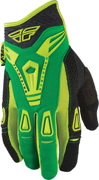 FLY RACING - EVOLUTION GLOVES GREEN/BLACK SZ 9 - Image 1