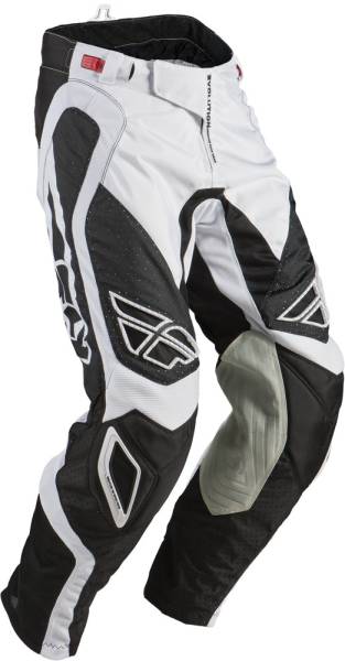 FLY RACING - EVOLUTION REV PANT BLACK/WHITE SZ 28S - Image 1