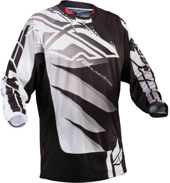 FLY RACING - KINETIC INVERSION JERSEY BLACK/WHITE L - Image 1