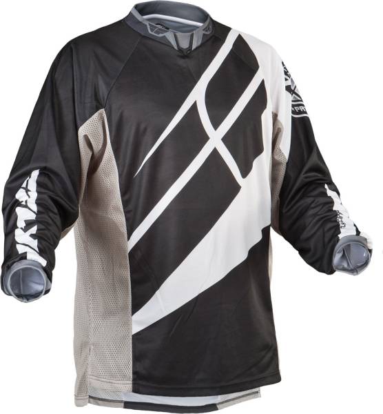 FLY RACING - PATROL JERSEY BLACK/GREY/WHITE 2X - Image 1