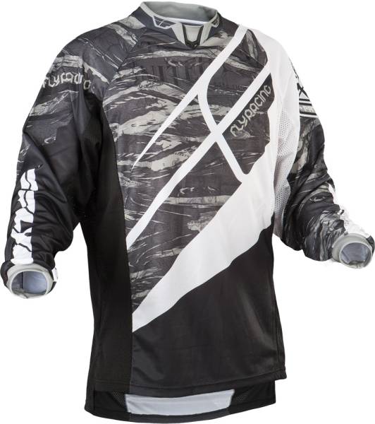 FLY RACING - PATROL JERSEY CAMO/BLACK/GREY 2X - Image 1