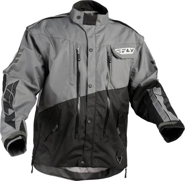 FLY RACING - PATROL JACKET GREY/BLACK 2X - Image 1