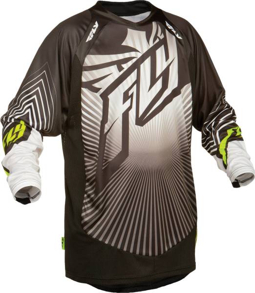 FLY RACING - LITE HYDROGEN JERSEY BLACK/GREY 2X - Image 1