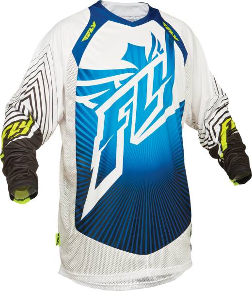 FLY RACING - LITE HYDROGEN JERSEY BLUE/WHITE 2X - Image 1