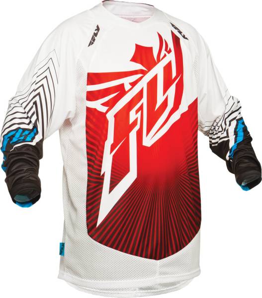 FLY RACING - LITE HYDROGEN JERSEY RED/WHITE 2X - Image 1