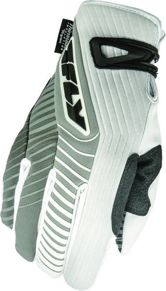 FLY RACING - TITLE GLOVES LONG WHITE SZ 6 - Image 1