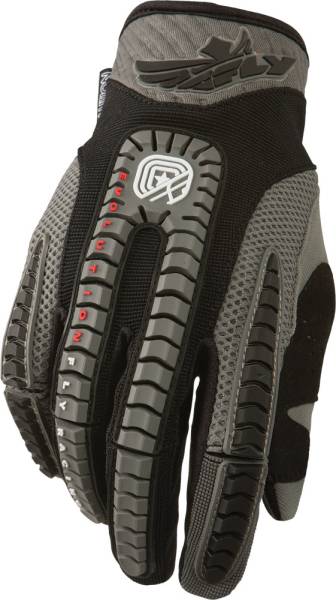 FLY RACING - EVOLUTION CLEAN GLOVES GREY/BLACK SZ 8 - Image 1