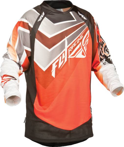 FLY RACING - EVOLUTION VERTIGO JERSEY ORANGE/GREY/BLACK YX - Image 1