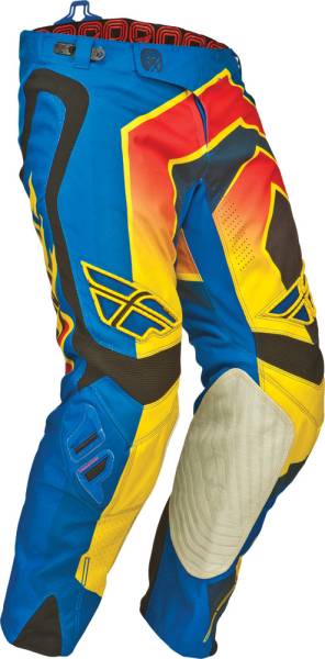 FLY RACING - EVOLUTION VERTIGO PANT BLUE/YELLOW/BLACK SZ 32 - Image 1