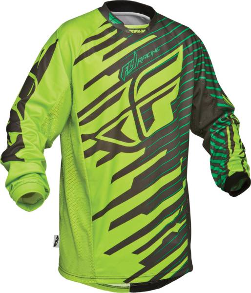 FLY RACING - KINETIC SHOCK JERSEY GREEN/BLACK 2X - Image 1