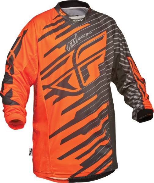 FLY RACING - KINETIC SHOCK JERSEY ORANGE/BLACK YX - Image 1