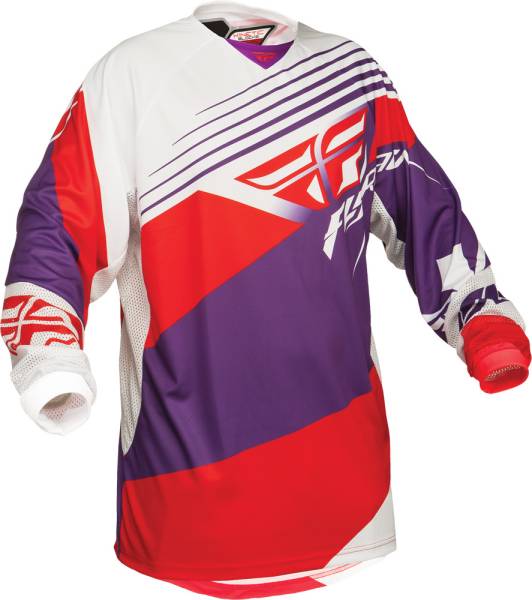 FLY RACING - KINETIC BLOCKS JERSEY PURPLE/RED/WHITE X - Image 1