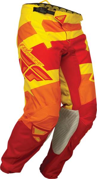 FLY RACING - KINETIC BLOCKS PANT RED/YELLOW SZ 26 - Image 1