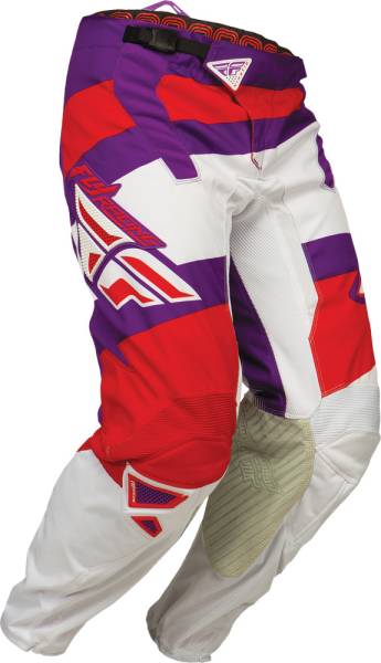 FLY RACING - KINETIC BLOCKS PANT PURPLE/RED SZ 28S - Image 1