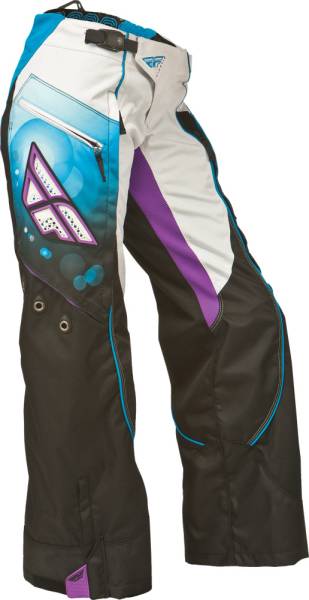 FLY RACING - WOMEN'S KINETIC OVER-BOOT PANT BLUE/WHITE SZ 20 - Image 1