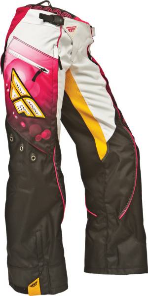 FLY RACING - WOMEN'S KINETIC OVER-BOOT PANT PINK/WHITE SZ 20 - Image 1