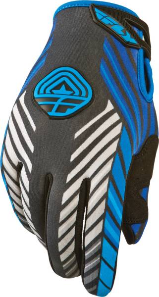 FLY RACING - 907 GLOVES BLACK/BLUE SZ 6 - Image 1